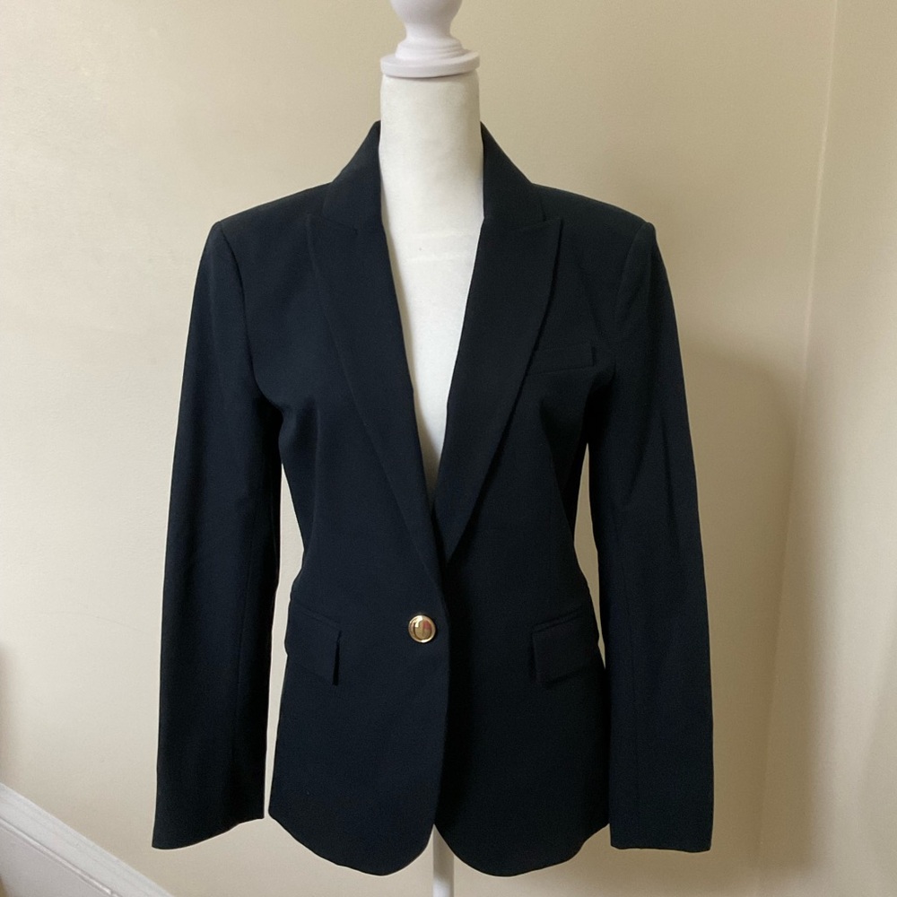Derek Lam Navy Blue Tailored Blazer
